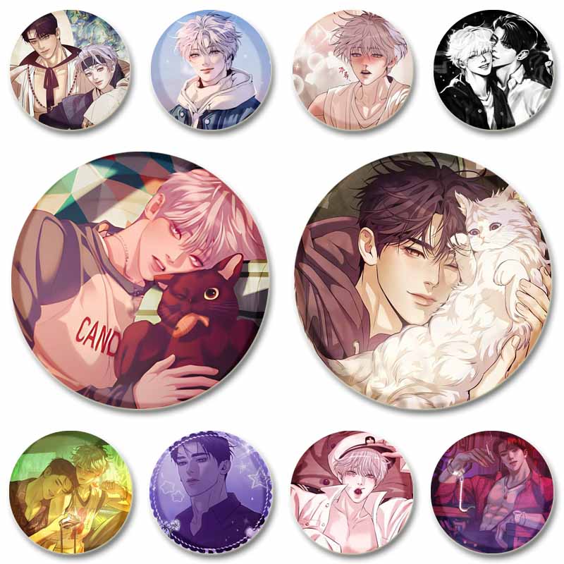 Modern Korean Lifestyle - Broches à boutons souples Manhwa coréennes
